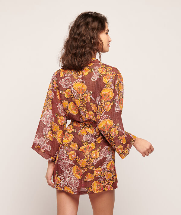 Kimono imprimé fleuri Kimono imprimé fleuri;${refinementColor}