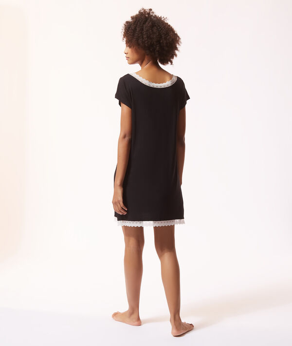 Chemise de nuit bas dentelle Chemise de nuit bas dentelle;${refinementColor}
