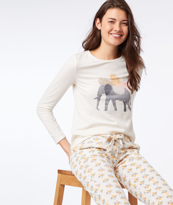 T-shirt manches longues éléphant T-shirt manches longues éléphant;${refinementColor}