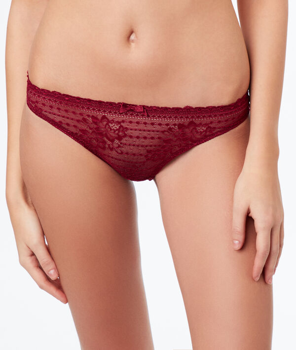 Culotte en dentelle florale Culotte en dentelle florale