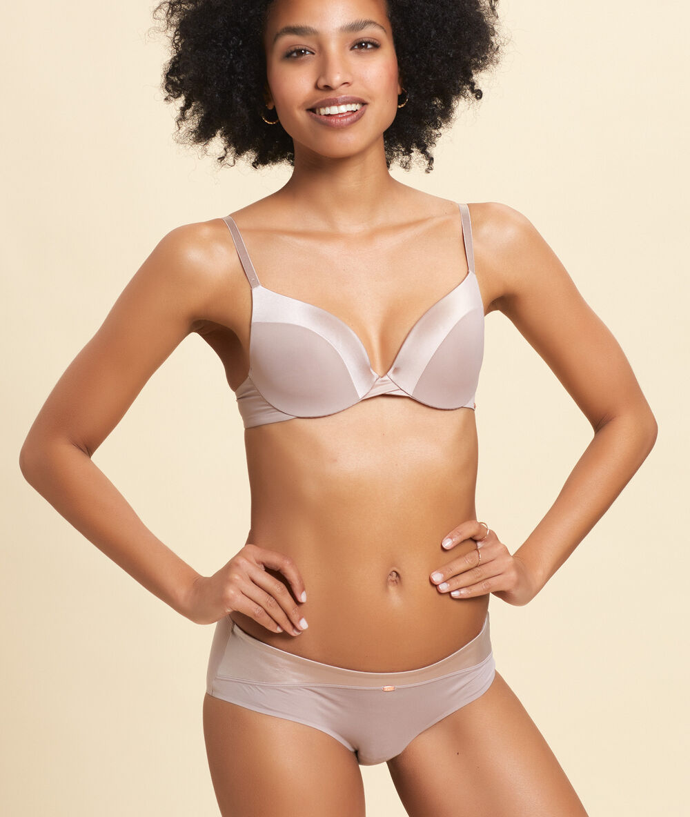 Shorty microfibre taupe.