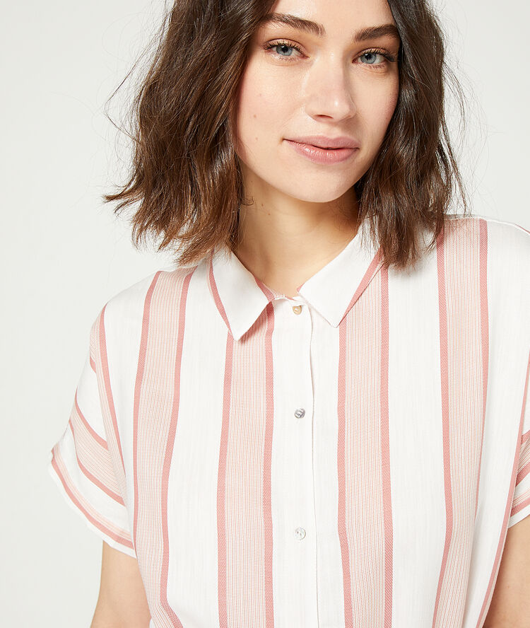 Chemise de nuit à nouer rose.