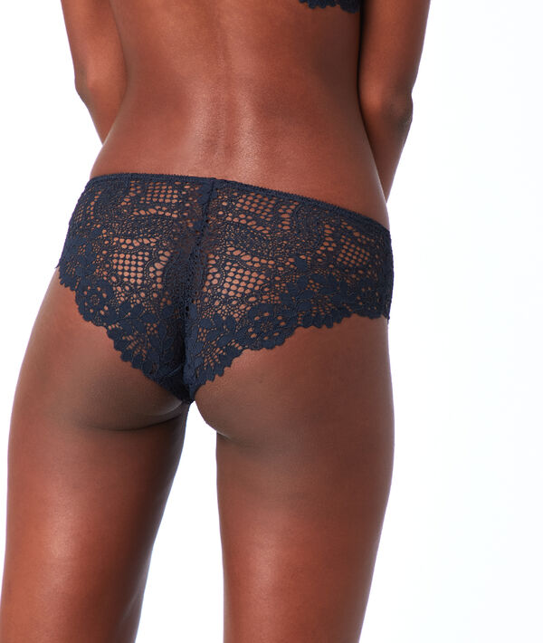 Shorty en dentelle florale Shorty en dentelle florale;${refinementColor}