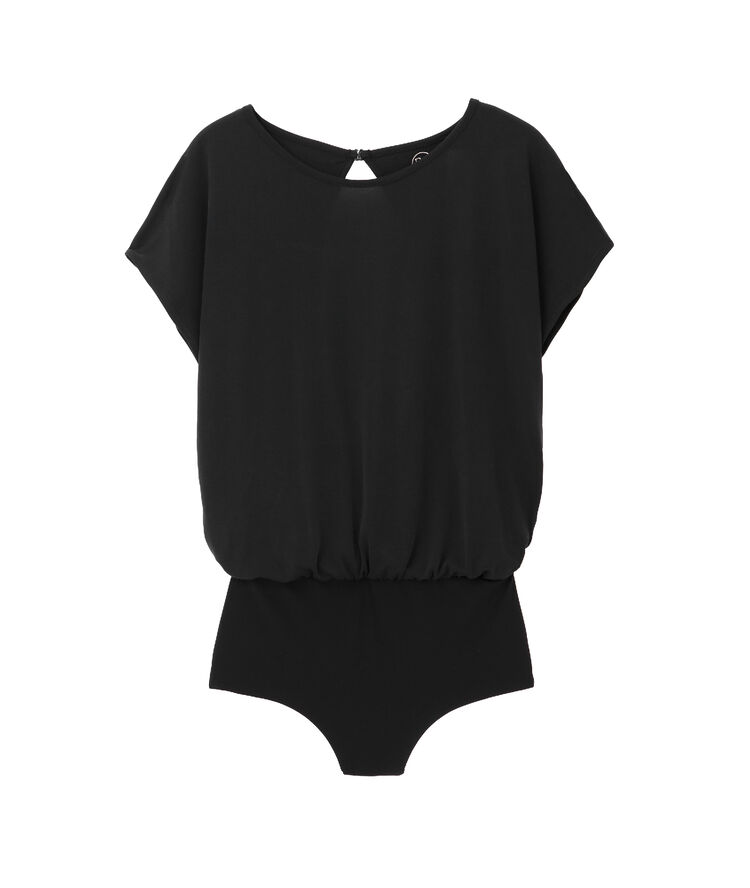 Body à dos ouvert noir.