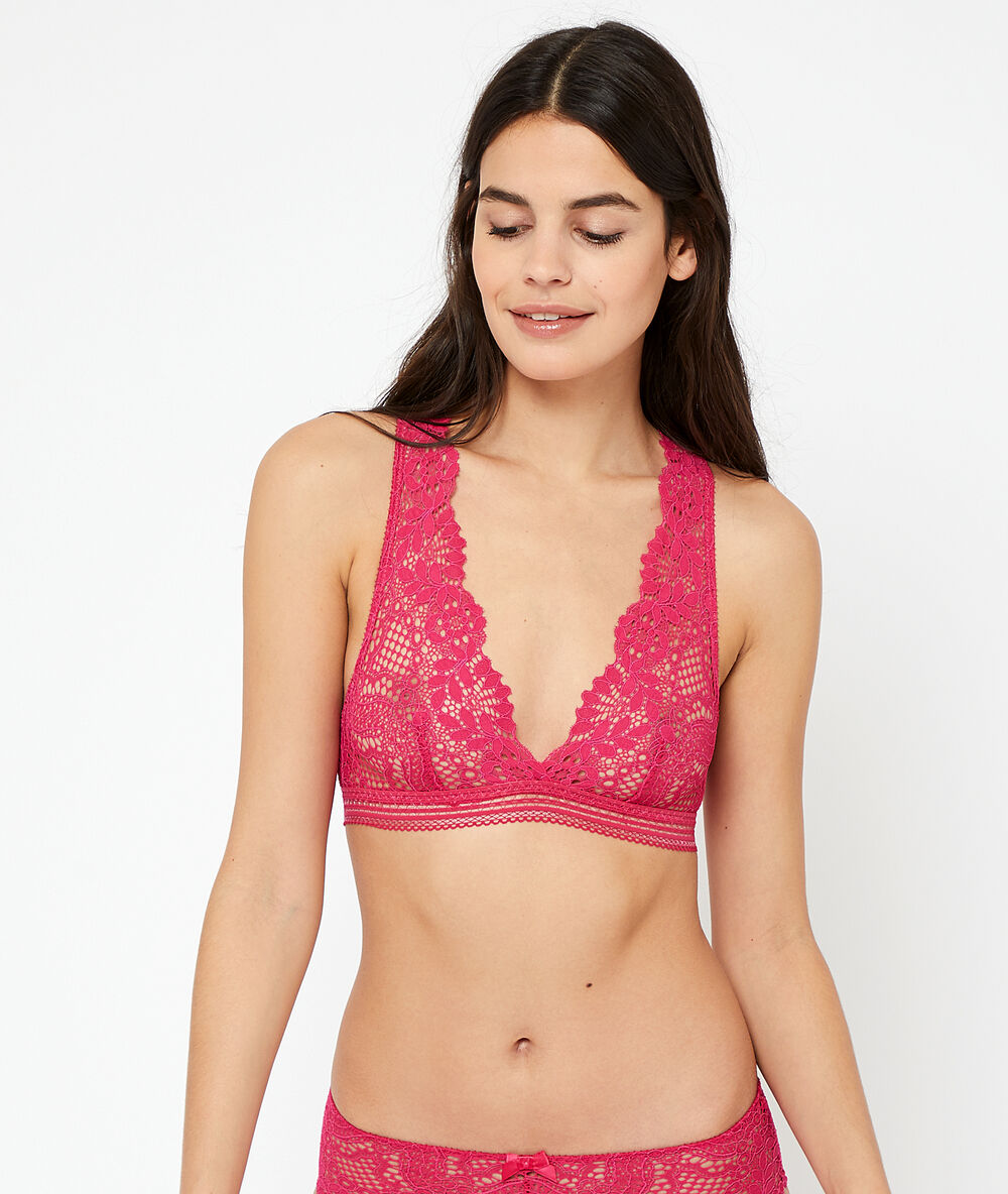 Soutien-gorge n°9 - triangle brassière orchidee.