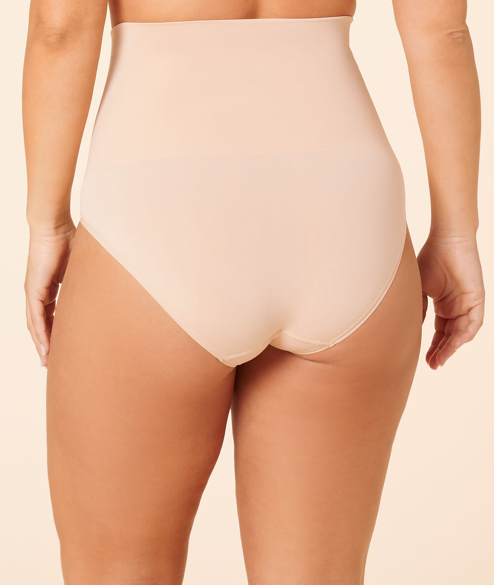 Culotte taille haute - maintien médium beige.