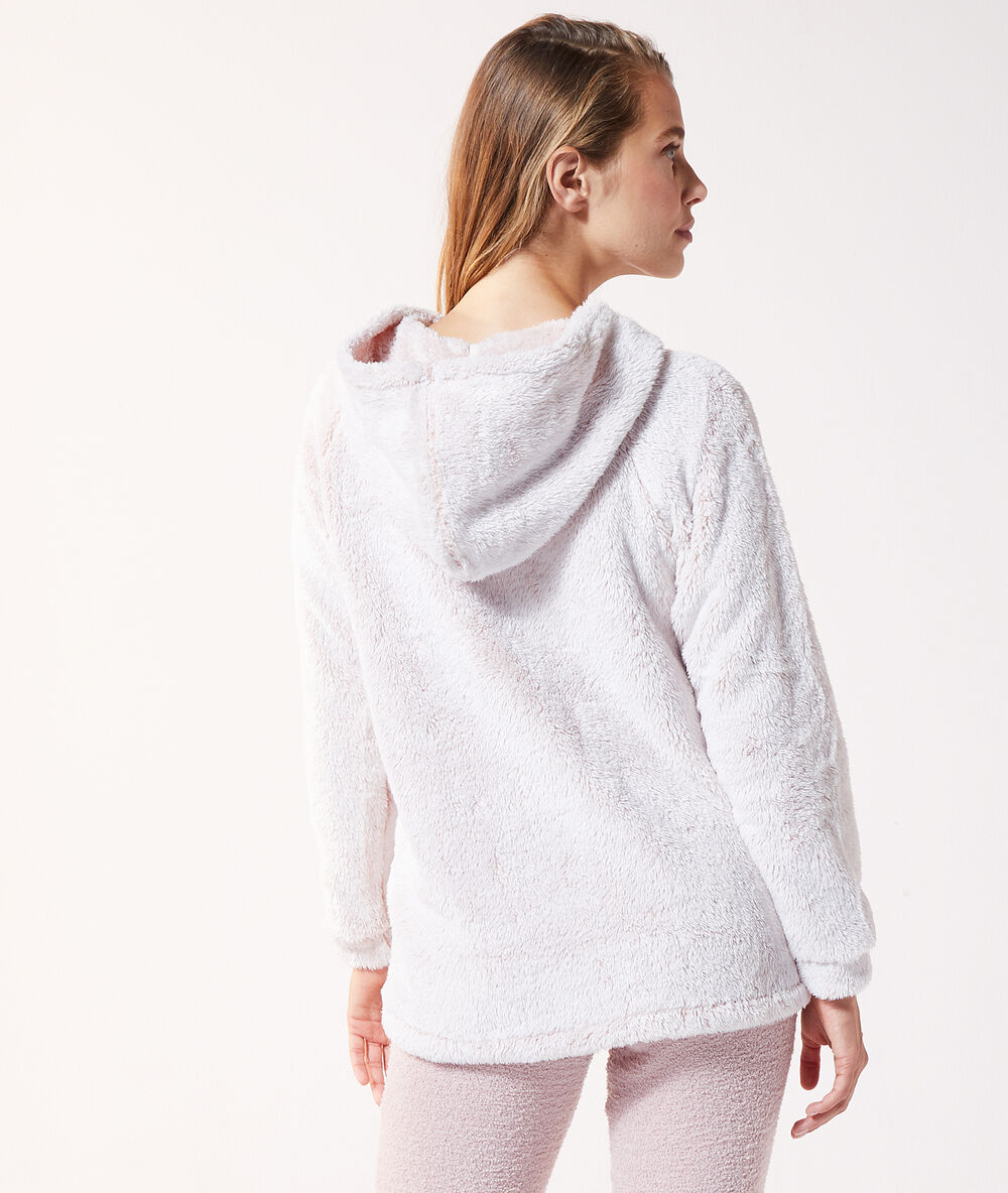 Sweatshirt pilou pilou "shine all night" rose.