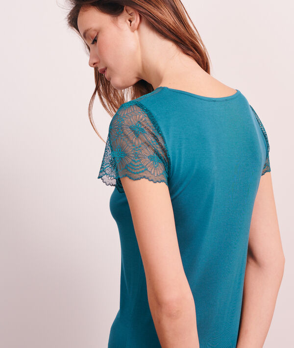 Chemise de nuit détails dentelle Chemise de nuit détails dentelle;${refinementColor}