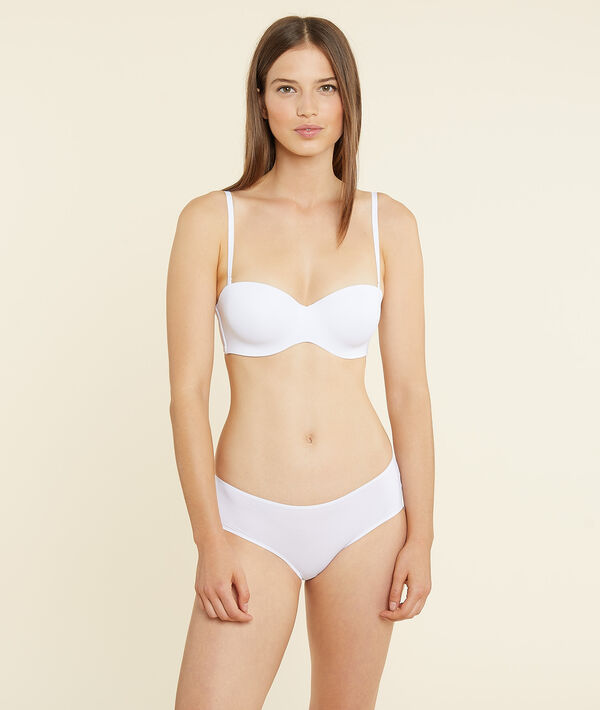 Bandeau microfibre, bretelles amovibles, bonnet D Bandeau microfibre, bretelles amovibles, bonnet D;${refinementColor}