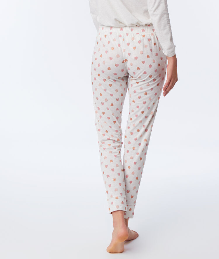 Pyjama trois pièces "love" rose.