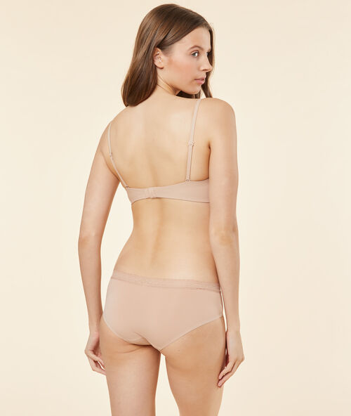 Bandeau push-up - bonnet a/b beige/ peau.