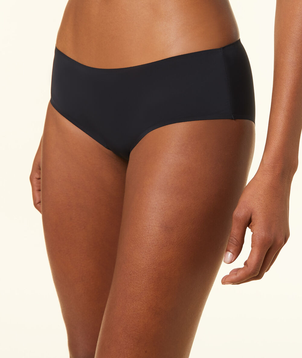 Shorty en microfibre noir.