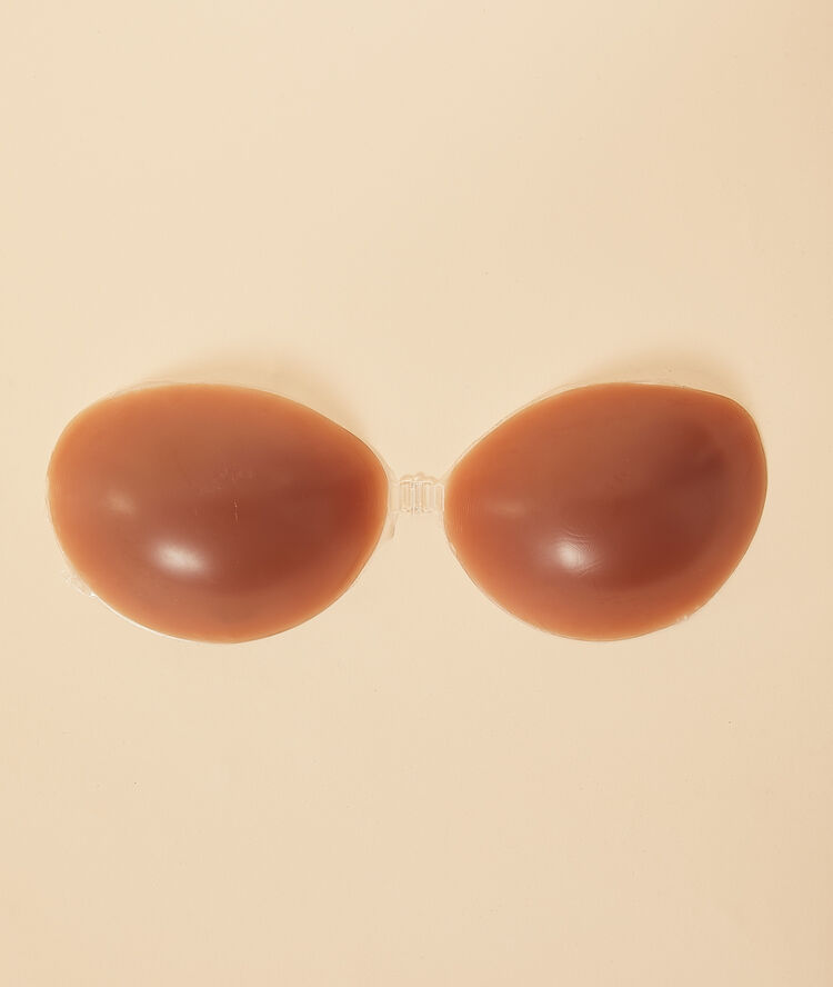 Soutien en silicone sans bretelle bronze.