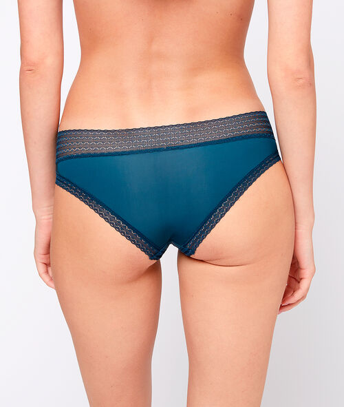 Hipster en microfibre, bords dentelle Hipster en microfibre, bords dentelle