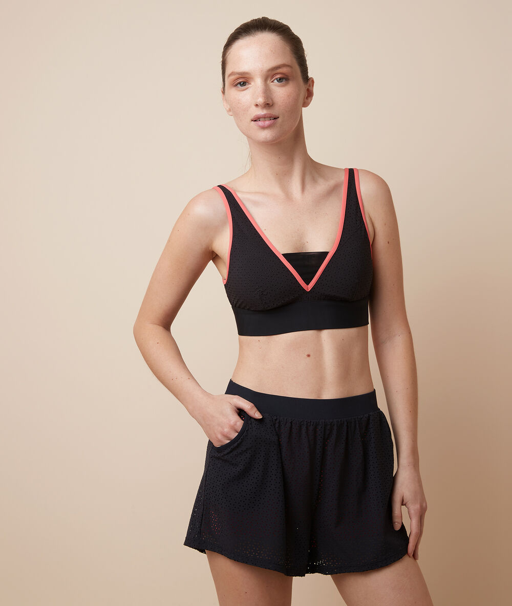 Brassière de training - maintien medium noir.