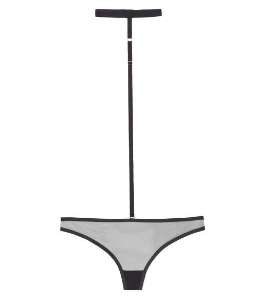 Body chocker tulle noir.