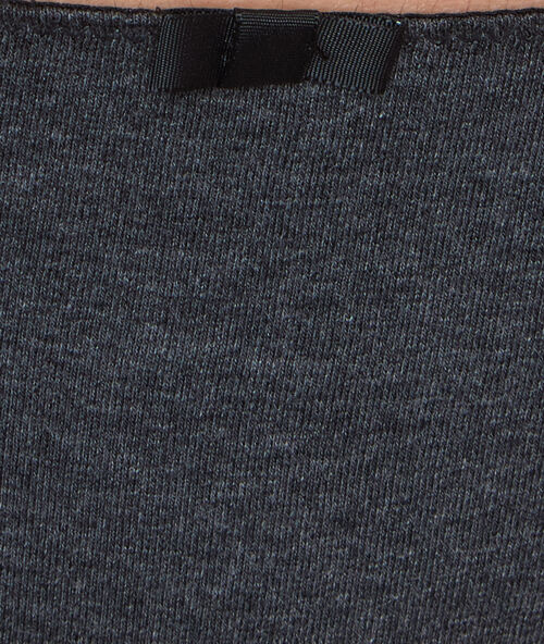Culotte en coton anthracite.