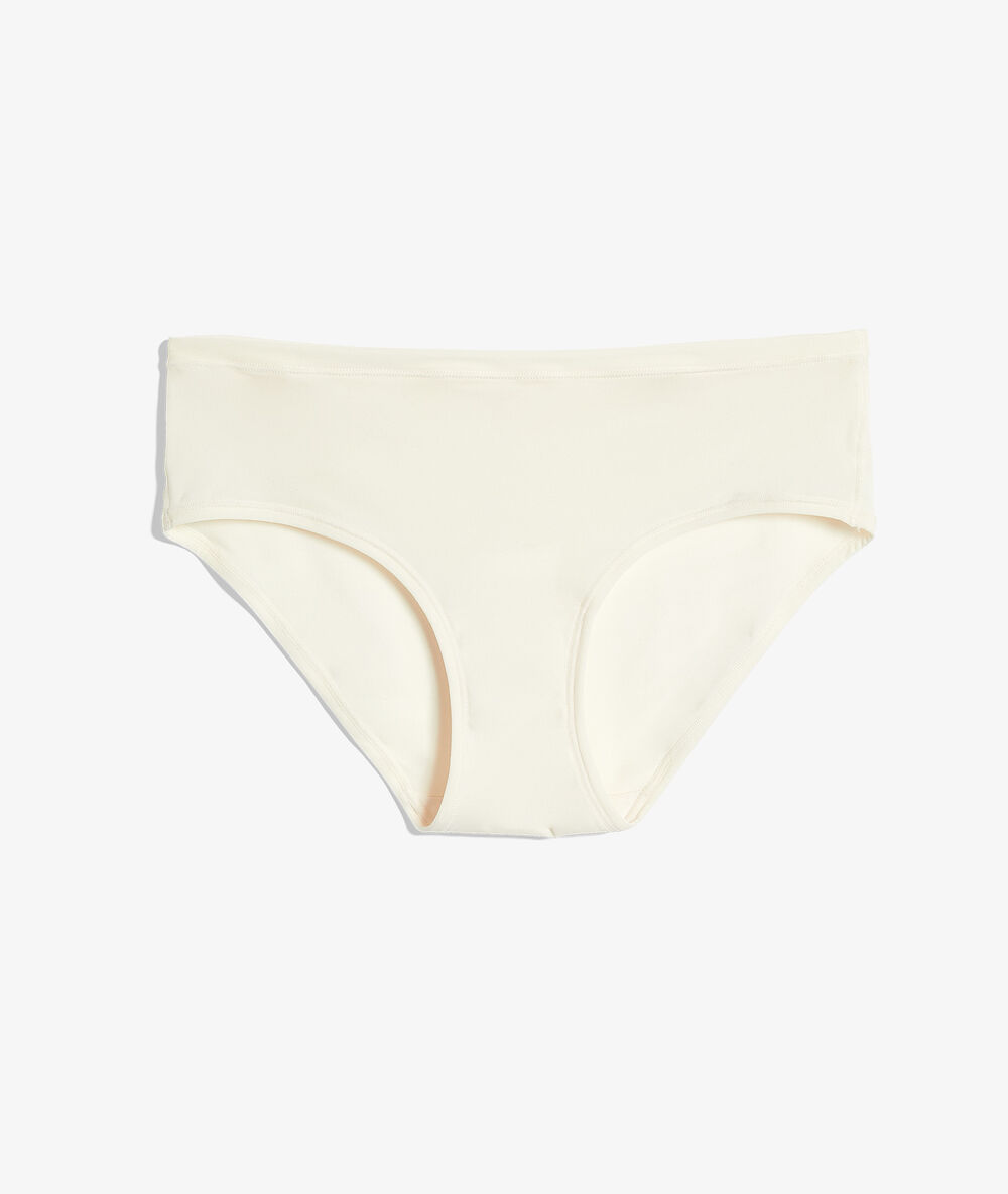 Shorty en microfibre extensible ecru.