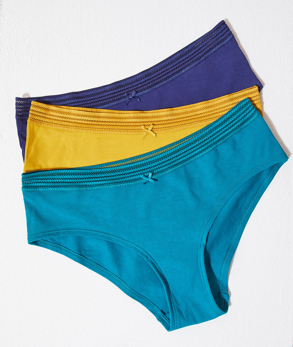 Lot de 3 shortys vert sapin.