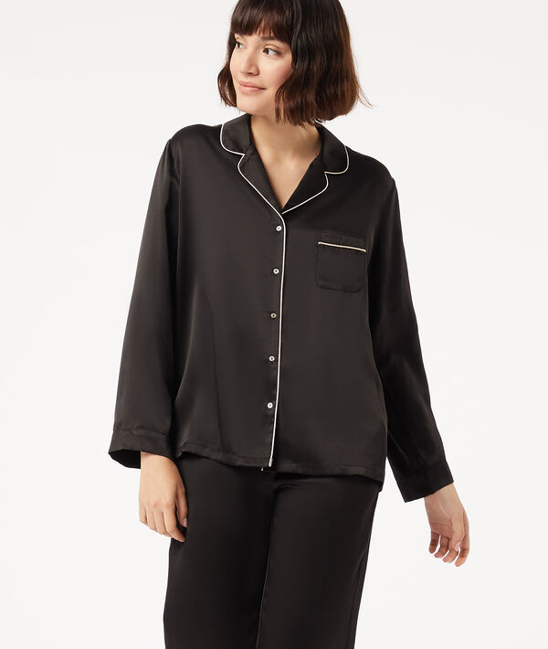 Chemise de pyjama en soie Chemise de pyjama en soie;${refinementColor}
