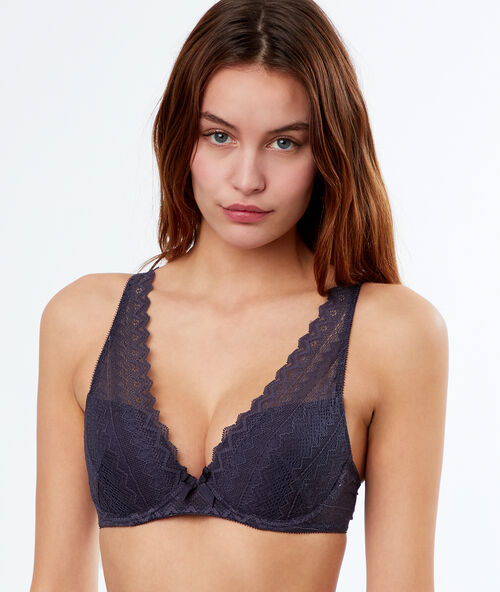 Soutien-gorge n°3 - triangle push-up, bonnets a/b/c anthracite.