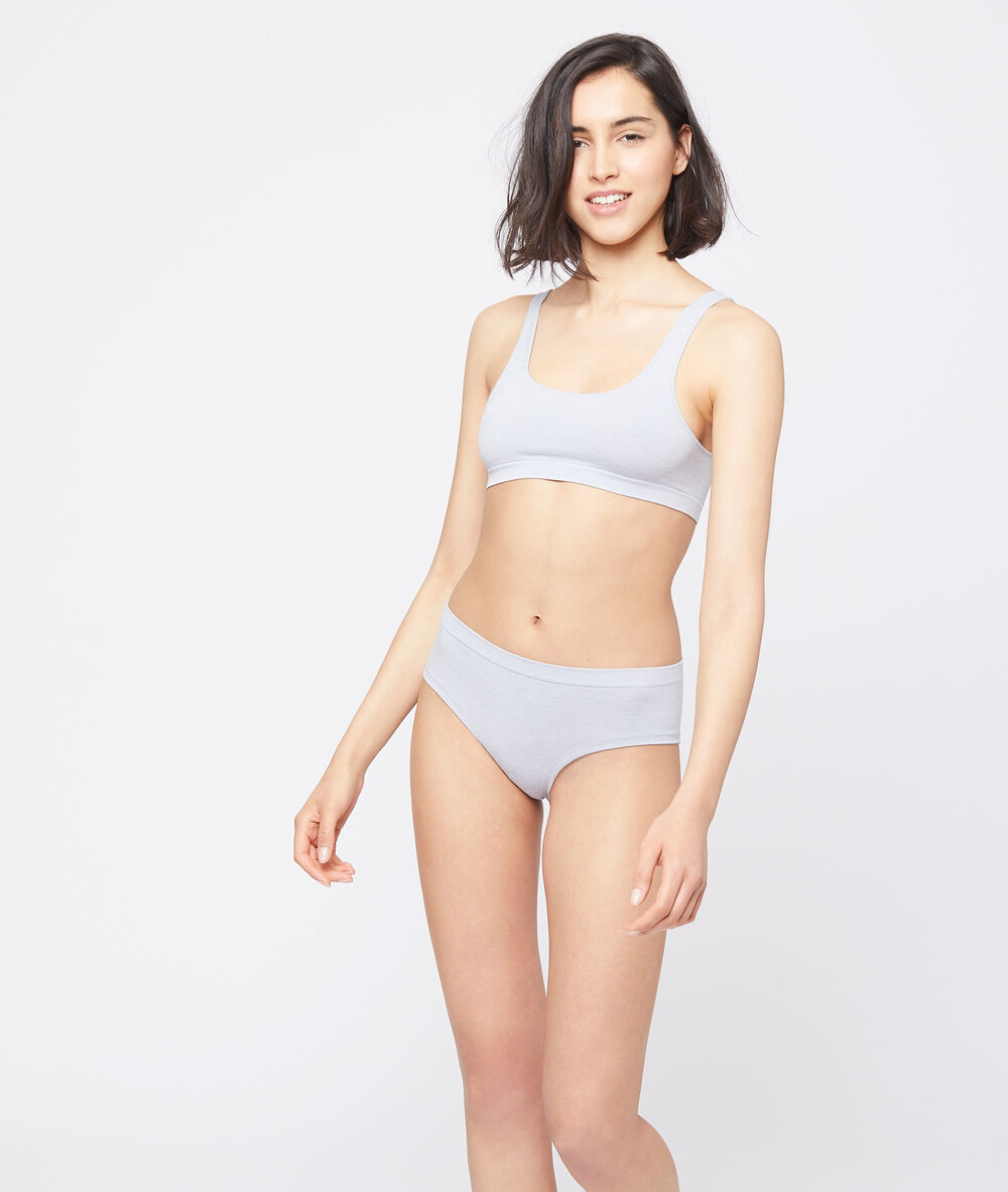Brassière seamless gris.
