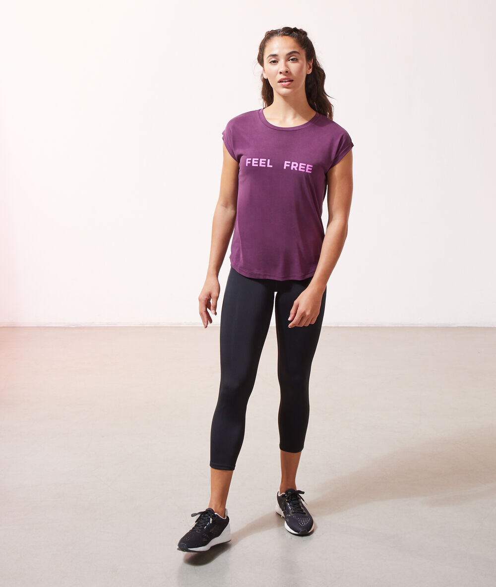 Legging de training court noir.