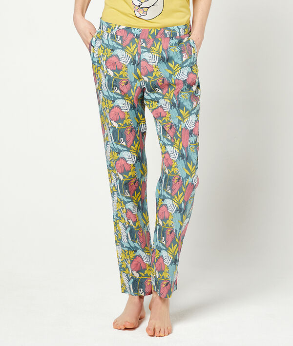 Pantalon imprimé fleuri Pantalon imprimé fleuri;${refinementColor}