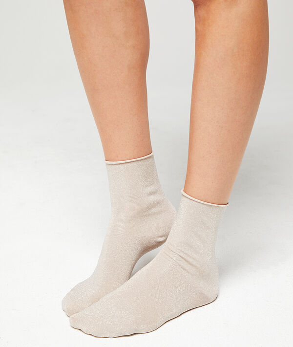 Chaussettes courtes à fibres métallisées Chaussettes courtes à fibres métallisées