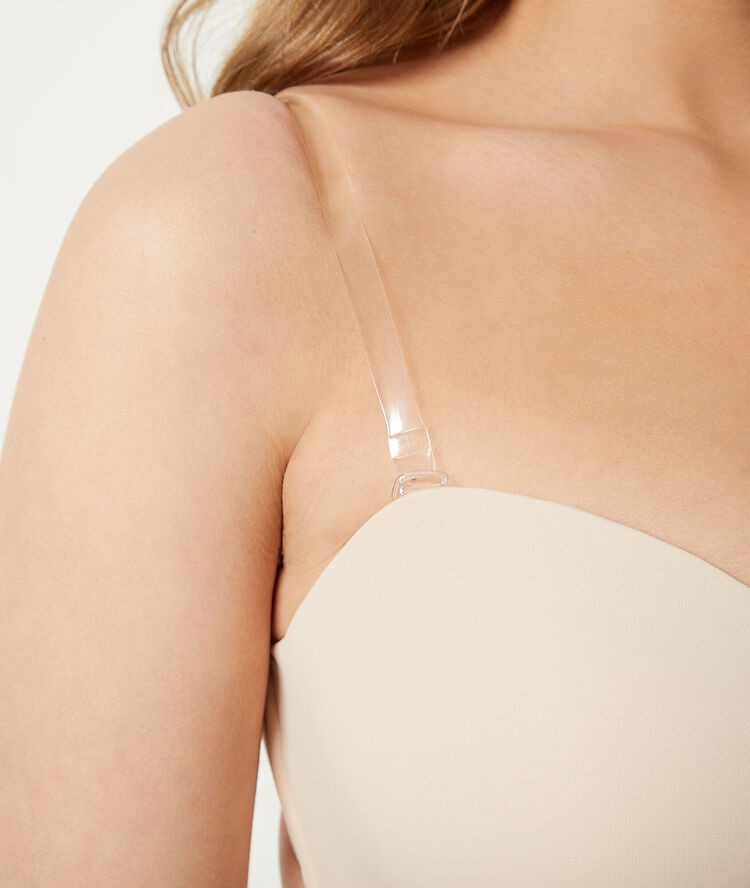Bretelles amovibles transparentes pour bonnet d transparent.