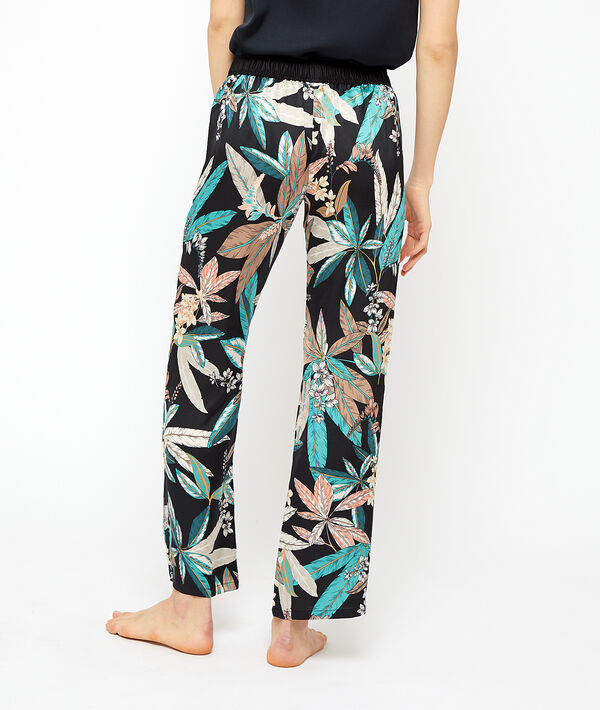 Pantalon imprimé feuillage Pantalon imprimé feuillage;${refinementColor}