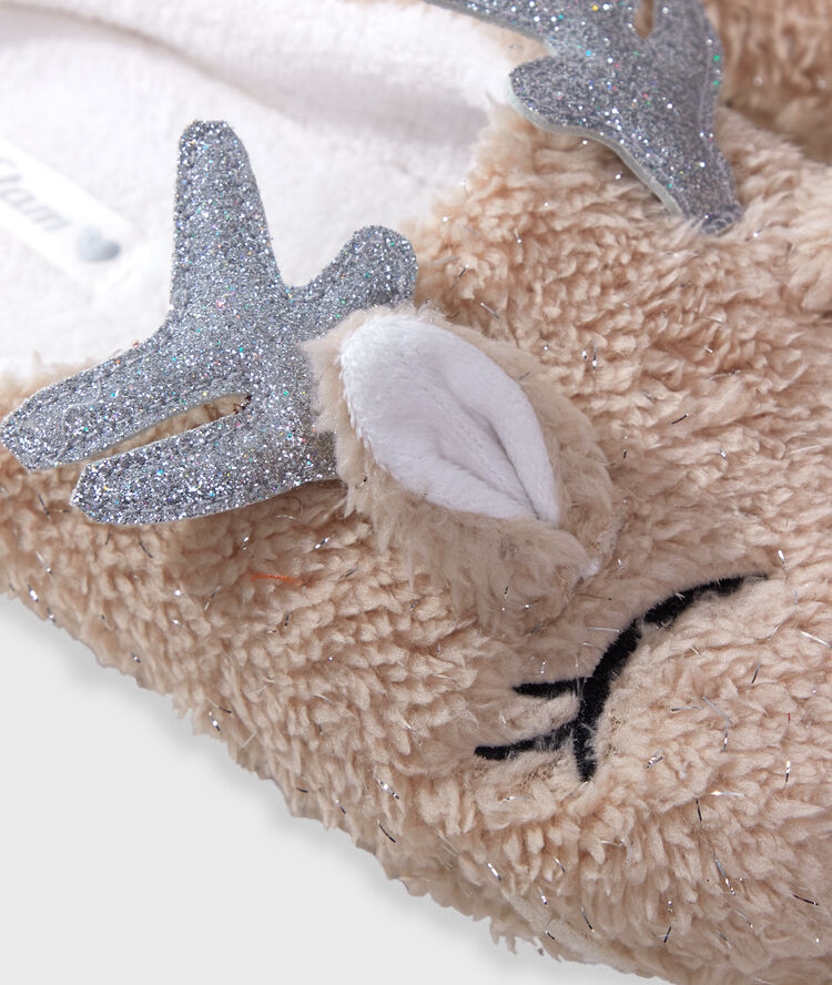 Mules renne beige.