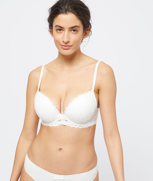 Soutien-gorge n°5 - coques fines ecru.
