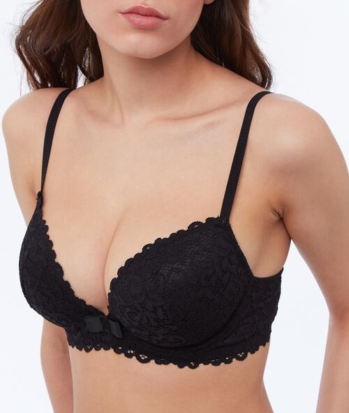 Soutien-gorge n°5 - coques fines noir.