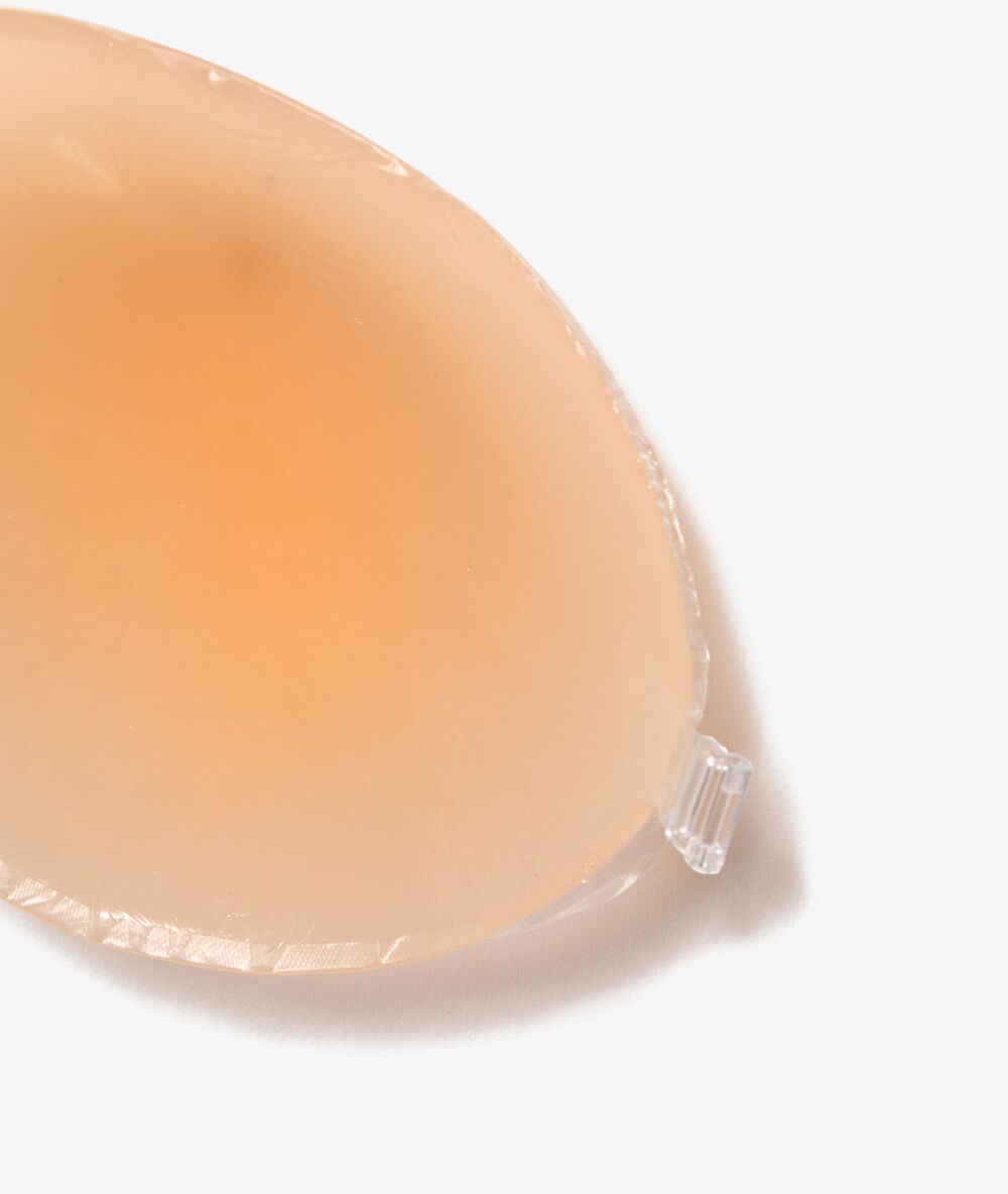 Soutien silicone sans bretelles beige.