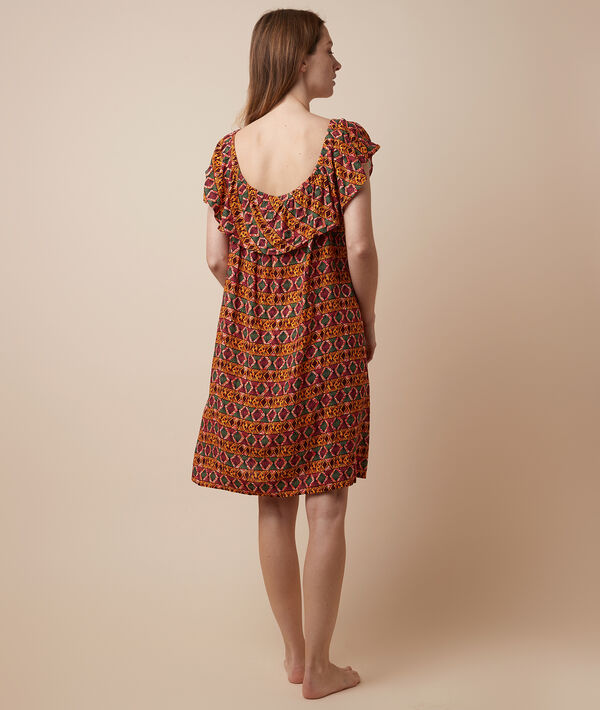 Robe De Plage Imprimee Multicolore Etam