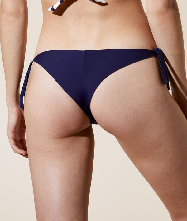 Bas de bikini brésilien à nouettes Bas de bikini brésilien à nouettes;${refinementColor}