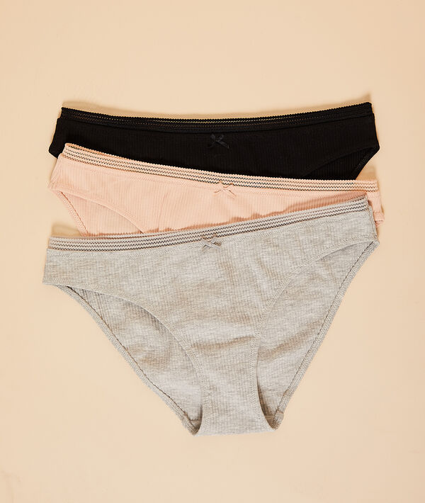 Lot de 3 culottes côtelées Lot de 3 culottes côtelées;${refinementColor}
