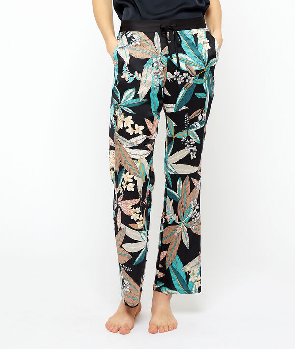 Pantalon imprimé feuillage Pantalon imprimé feuillage;${refinementColor}
