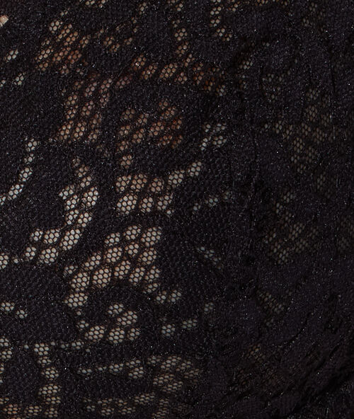 Soutien-gorge corbeille noir.
