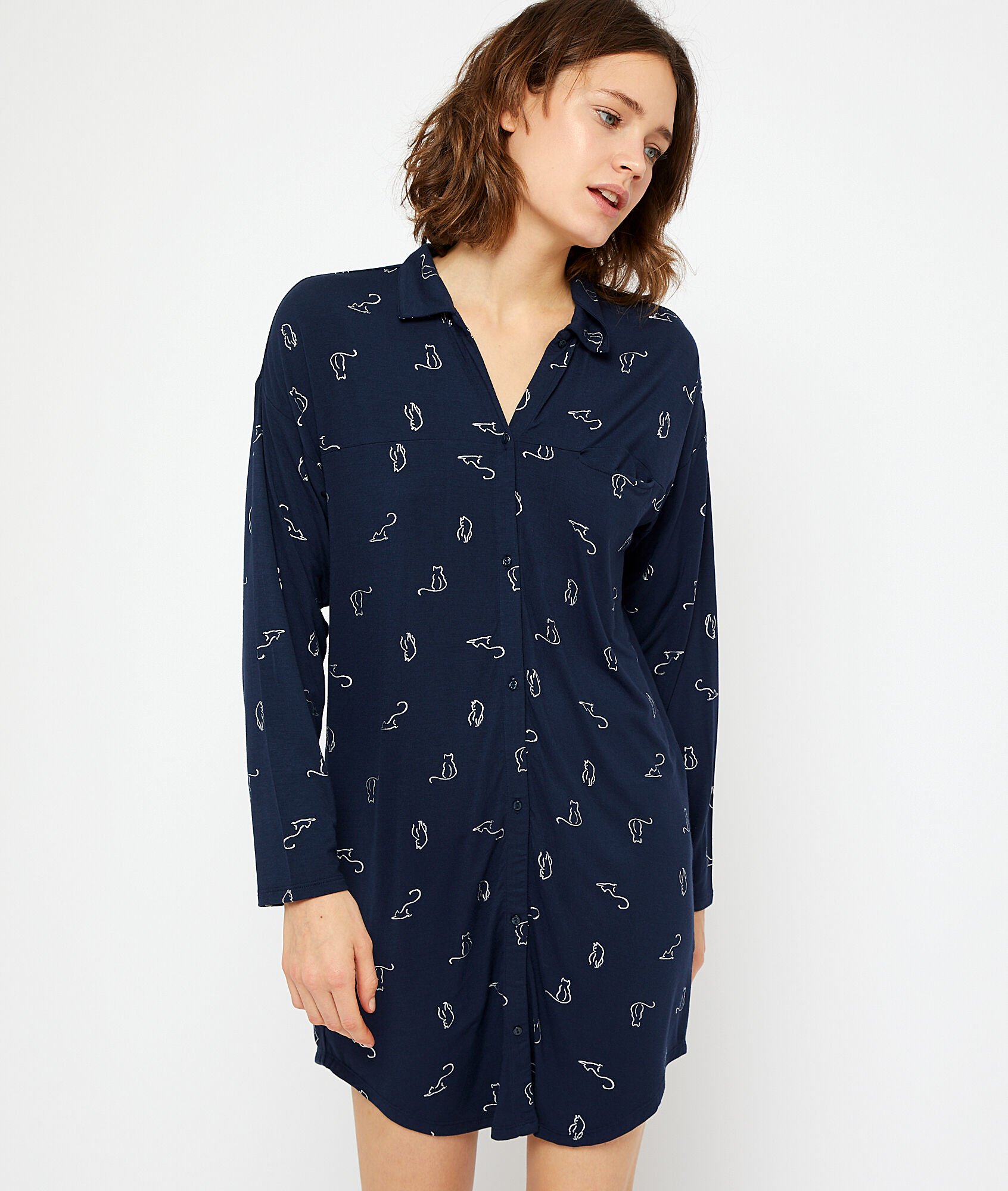 chemise de nuit polaire etam