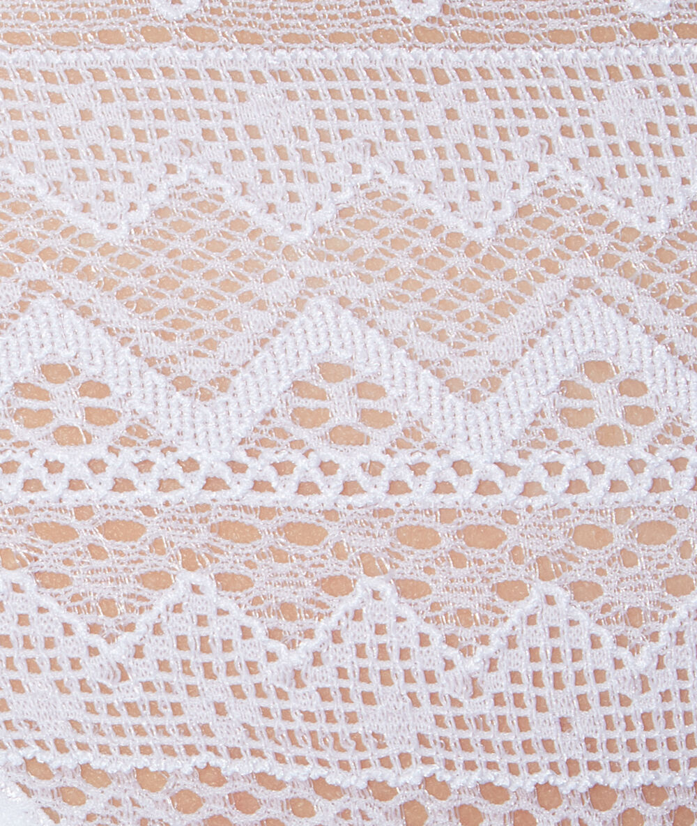 Culotte tout dentelle blanc.