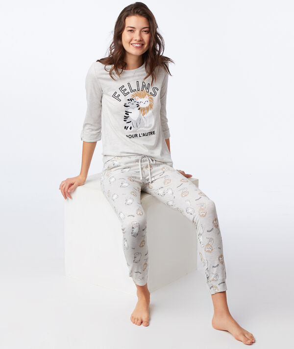 T-shirt manches longues "Félins pour l'autre" T-shirt manches longues "Félins pour l'autre";${refinementColor}