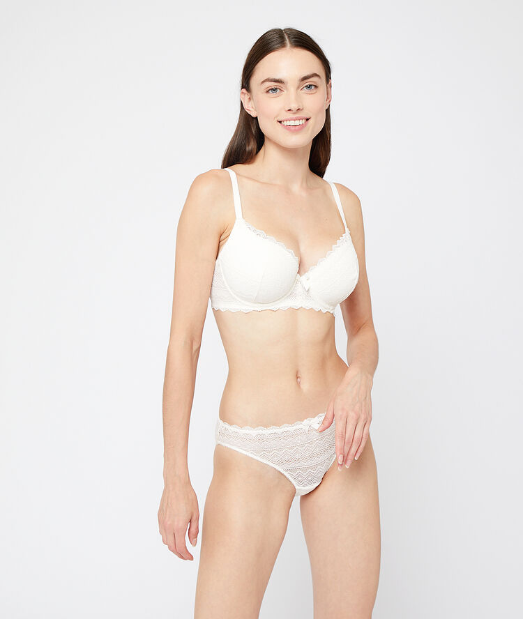 Soutien-gorge n°4 - coques fines ecru.