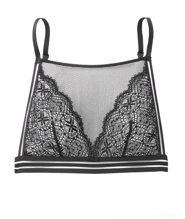 Bralette en dentelle et tulle Bralette en dentelle et tulle