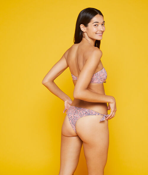 Bas de bikini brésilien à nouettes Bas de bikini brésilien à nouettes