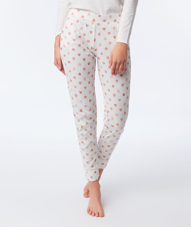 Pyjama trois pièces "love" rose.