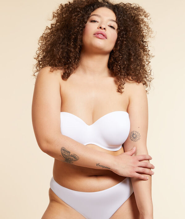 Bandeau microfibre, bretelles amovibles, bonnet E Bandeau microfibre, bretelles amovibles, bonnet E