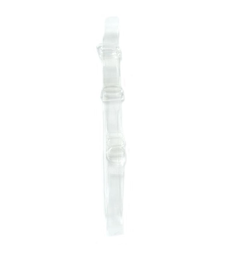 Bretelles transparentes tour de cou transparent.