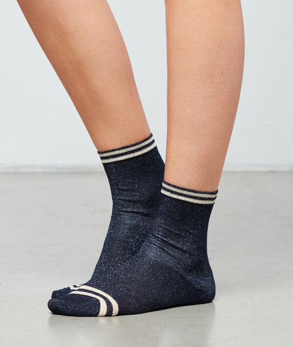 Chaussettes à fils métallisés Chaussettes à fils métallisés;${refinementColor}